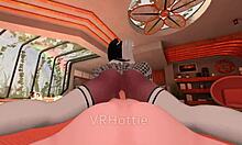 Koe eebenpuinen persetyö VR:ssä virtuaalisen tyttöystävän sylitanssilla